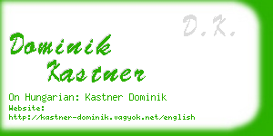 dominik kastner business card